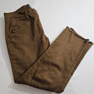 Lauren Ralph Lauren PETITE Premium Jeans in Brown with Zipper Pockets Size 6P